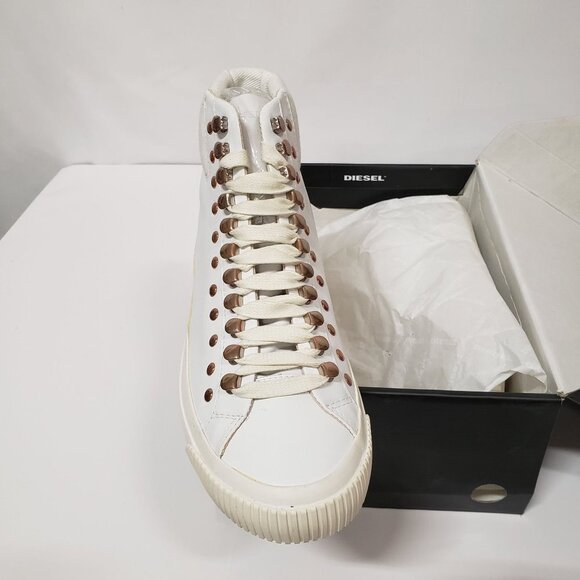 Diesel Women's S-MUSTAVE MC W Sneaker in White - Size 9.5 - Picture 3 of 9